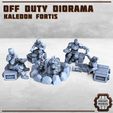 Off-Duty-troops.jpg Off Duty Diorama - Kaledon Fortis