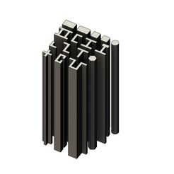 BEAMS-000.JPG DXF-Datei Miniature model making steel beams・Modell für 3D-Drucker zum Herunterladen, RachidSW