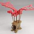 fd-02.jpg Fichier STL Dragon volant (automate)・Modèle à télécharger et à imprimer en 3D