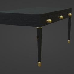 1.png Desk-6 3D Model Low-poly