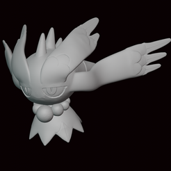 FlutterMane.png Fichier STL Figurine Pokemon à crinière flamboyante・Design à télécharger et à imprimer en 3D