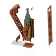 Bottle-holder-03 v17-09.png Elegant wine box vertical Bottle d80x330 mm holder wbh-03 for 3D print model