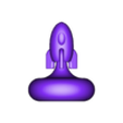 Rocket_01_Full.STL Mini Rocket Toy - 3D Printable Model🚀👩‍🚀