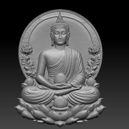 💍 Buddha Pendant・ STL File for 3D printing and CNC machining - Laser ...