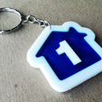 3333333.png Numbered house shaped key rings from 1 to 50