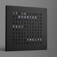 Word-Clock-450mm-English-Render-v4.jpg DIY Word-Based Timepiece - Fusion360 CAD/CAM Package