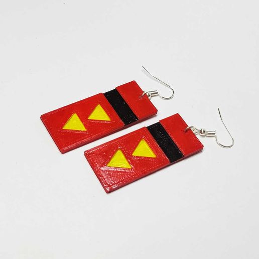 Spirited Away Token Earrings 3D model