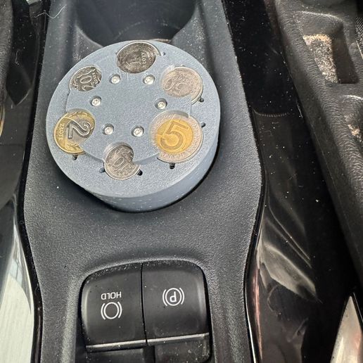 Spring Loaded Coin Dispenser – Parametric Coin Holder PLN