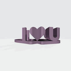 Word-Shape-I-Love-You-(Isometric-View).png 3D Word Shape of Love (I❤U)
