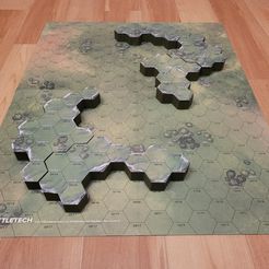 Make-1.jpg Файл STL BATTLETECH TERRAIN MAP OPEN TERRAIN #2 (BATTLETECH MAP PACK GRASSLANDS, НЕОПРЕНОВЫЙ БОЕВОЙ КОВРИК LUNAR / GRASSLANDS B / RIGHT SIDE)・3D-печать дизайна для загрузки