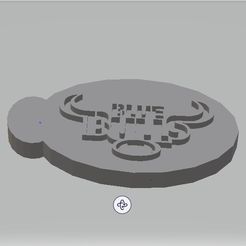 bull.jpg STL file Blue Bull Badge・3D print design to download