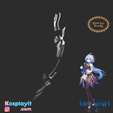untitled_BR.png Genshin Impact - Amos Bow - Digital 3D Model Files - Divided for facilitated 3D Printing - Ganyu Cosplay