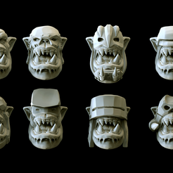 orcheads_front.png Orc Head Pack 01