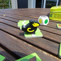 Corbeau_Raven-2.jpg Free 3D file Raven board game・3D print design to download