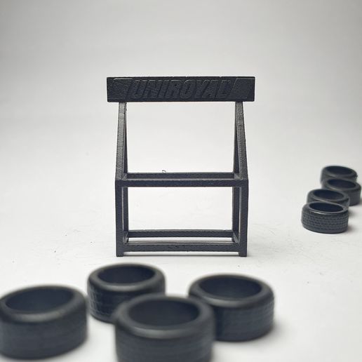 🎉 Uniroyal Tire Rack Display Kit – Realistic 1/64 Scale Garage Diorama ...
