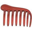 Hair-comb-14-v3-00.png FRENCH PLEAT HAIR COMB Multi purpose Female Style Braiding Tool hair styling roller braid accessories for girl headdress weaving fbh-14 3d print cnc
