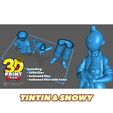 5.jpg tintin and snowy  3d model 3D printing-ready