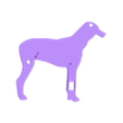 Base.stl Dog shadow puppet with moving mouth and tail