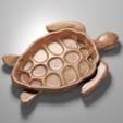 1.png Turtle Shaped Tray (Concave) - STL Model for CNC