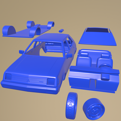 a22_005.png STL file Mitsubishi Colt 1978 PRINTABLE CAR IN SEPARATE PARTS・3D printing idea to download
