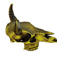 model-4.png Gold Horned animal skull no.3