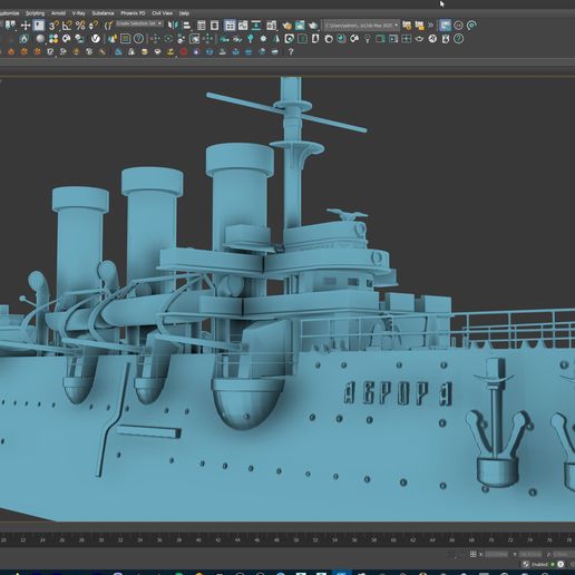 2025-11-24-08-54-03.jpg Warship Cruiser Aurora 3D print model