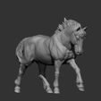 Percheron-running7.jpg Percheron läuft 3D-Druckmodell