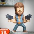 4.jpg Chuck Norris Chibi STL for 3D Printing ChibiSTL 3DXM