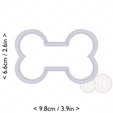 bone~3.5in-cm-inch-top.png Bone Cookie Cutter 3.5in / 8.9cm