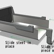 Step 4: el Slide steel in place Slide rear piece onto steel Tamiya Scania - Tipperbox 32cm