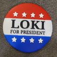 Painted-Loki-Button.png Loki for President Button