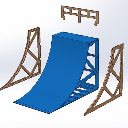 🛹 Tech Deck Vert Ramp・ STL File for 3D printing・Cults