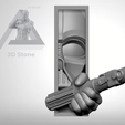 21.png Darth Vader aus „Star Wars“ mit ausgestreckter Hand – „Book Nook“ STL – 3D-Druck-Modell für Regal-Einsatz