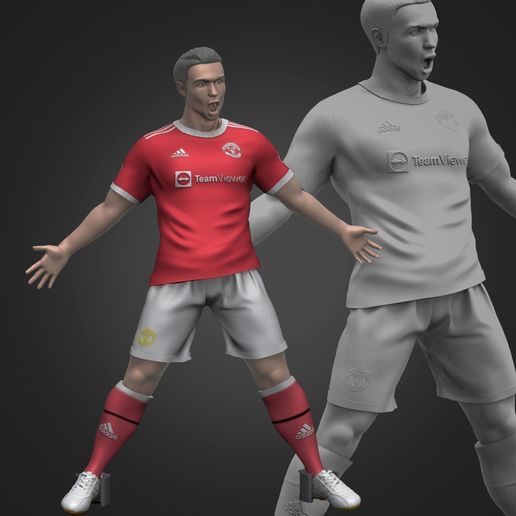 OBJ file Cristiano Ronaldo 2・3D printing model to download・Cults