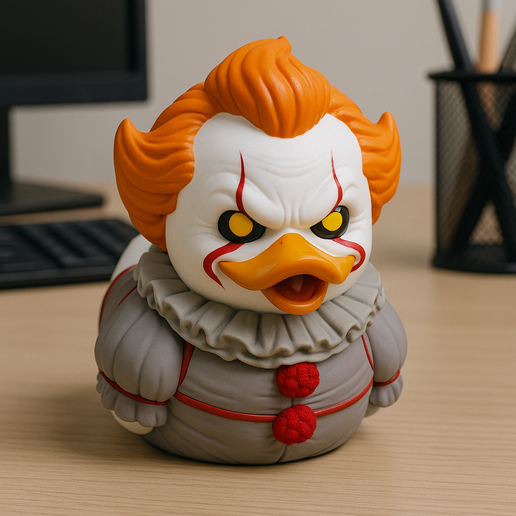 Rubber Duck - Pennywise Spooky clown model - 3D print 3D model