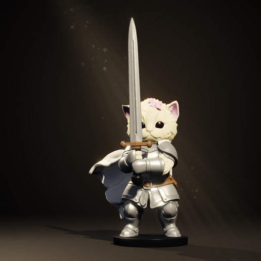 Knight Cat - Multicolor Figure (Single Piece, AMS)