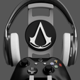Controller-and-Headset-Stand-Assasins-Creed-01.png 19-in-1 Logo Bundle for Dual Controller and Headset Stand