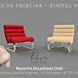 Maverick-Occasional-Chair-Miniature-3.jpg MINIATURE Maverick Occasional Chair | Williams Sonoma-Inspired  | Miniature Furniture