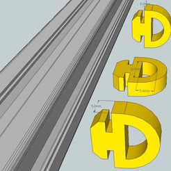 cable_holder_2020_6mm.jpg Free STL file 20x20 extrusion cable holder - 6mm slot・3D printable model to download