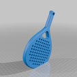 Racket.png Padel Trophy with blank nameplate