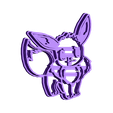 eevee_fixed.stl Eevee special bundle cookie cutter x7!