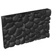 Render-109.jpg Stylized Rock Plate for 3D Printing
