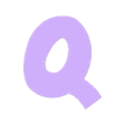 Q.stl Letters and Numbers POKEMON (2 colors) Letters and Numbers | Logo