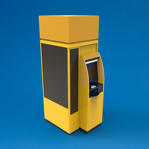 STL file ATM BANK MACHINE 🏧 ・Model to download and 3D print・Cults