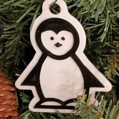 20231119_122758.jpg Christmas Penguin - Hanging Tree decoration - Holiday ornament - Navidad ornament