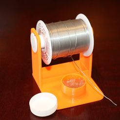 IMG_4632.JPG Free OBJ file Single solder wire holder・Object to download and to 3D print