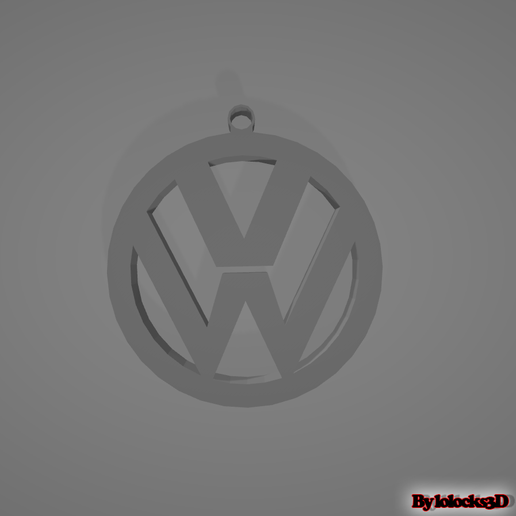 vw key ring 3D model