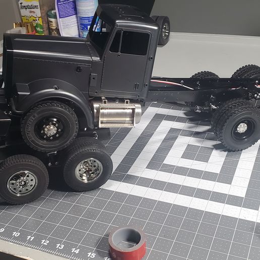 Tamiya 1/14 Semi truck Piggyback Fifth Wheel Plate 3D model