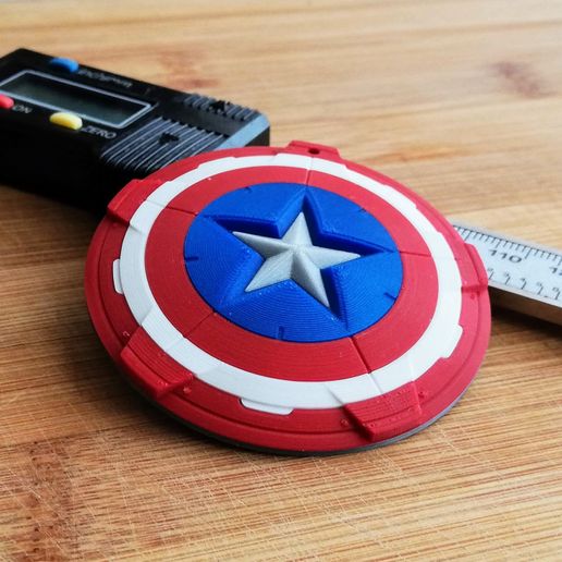 Captain America's shield keychain 3D model