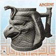 1.jpg Ancient Egyptian eagle head dice mug (31)  - Can holder Game Dice Gaming Beverage Drink